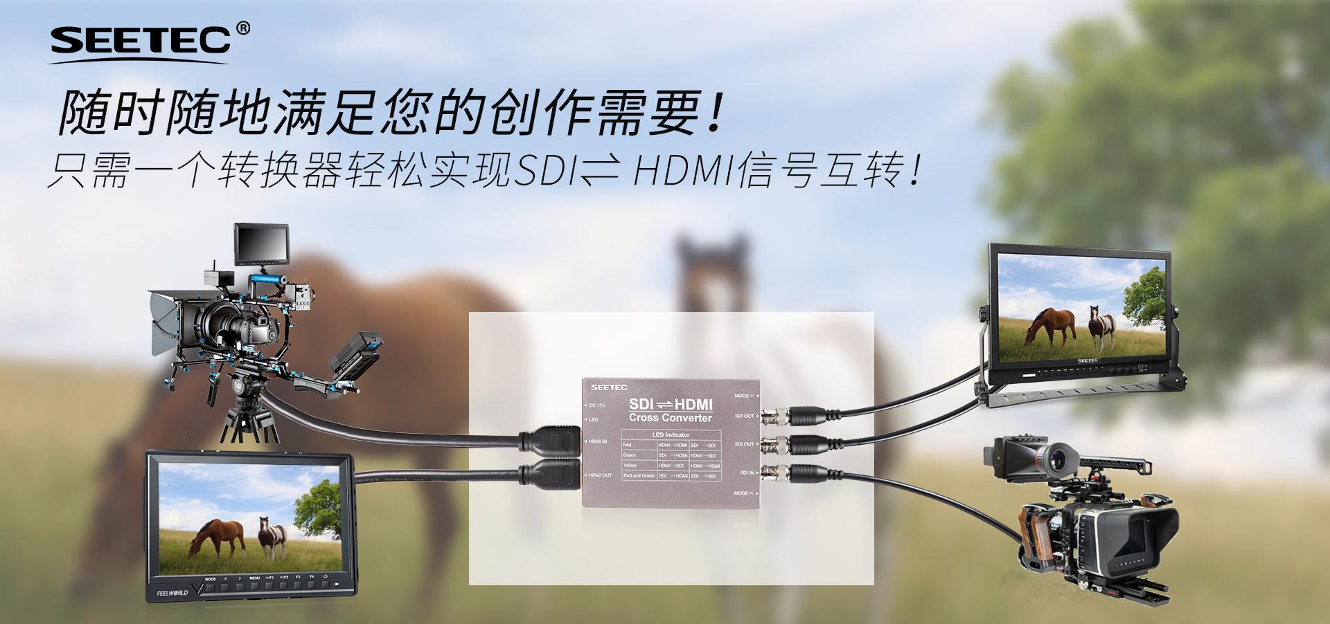 ★视瑞特－SDI⇌HDMI 双向互转转换器 SCH