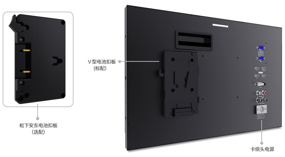 4K173-9HSD-384-V型扣板XLR供电监视器