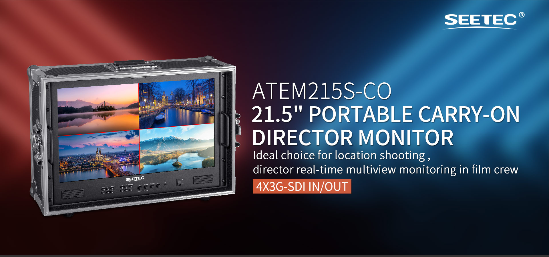 aluminium case director monitor