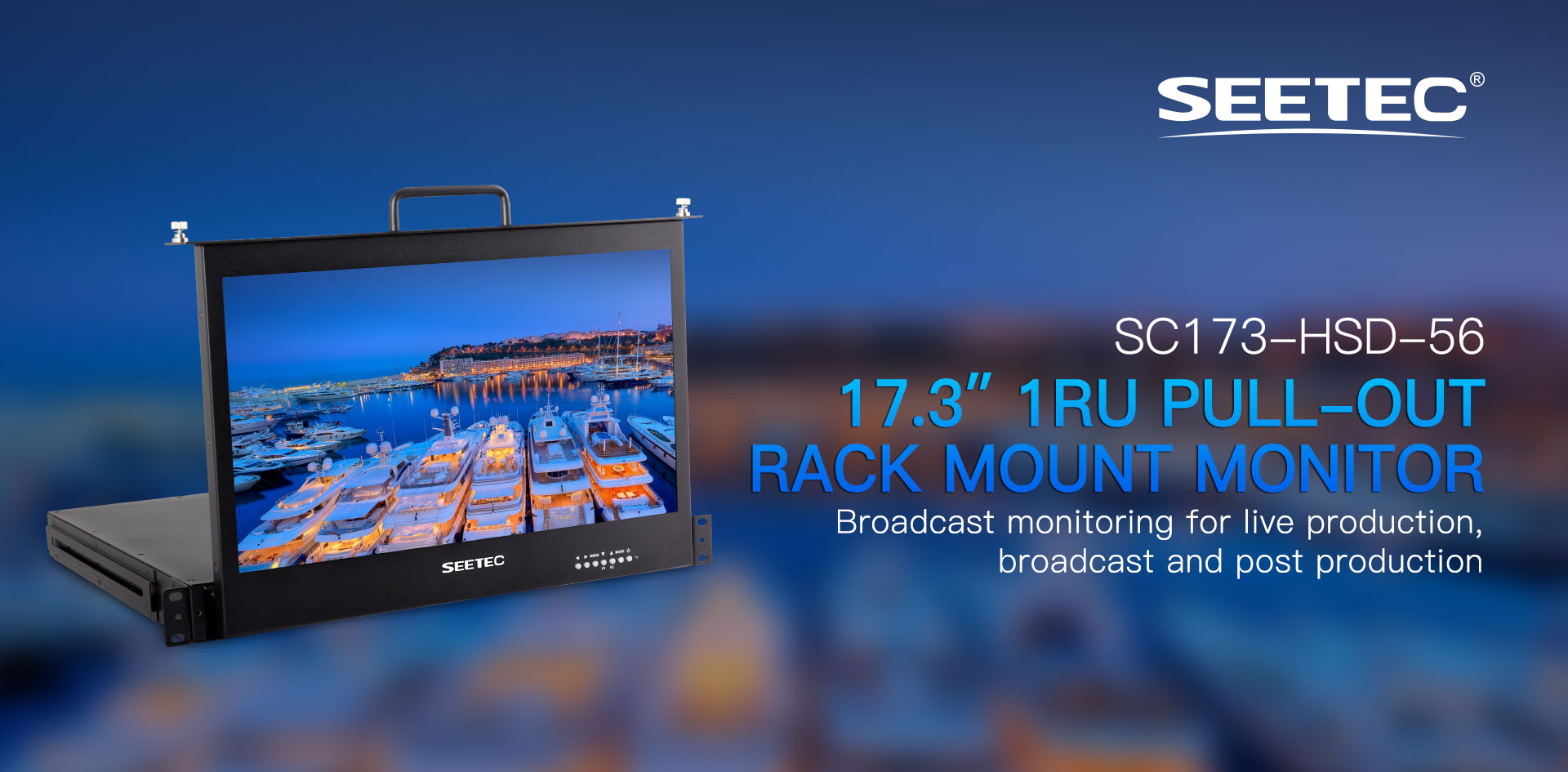 1ru rack mount monitor