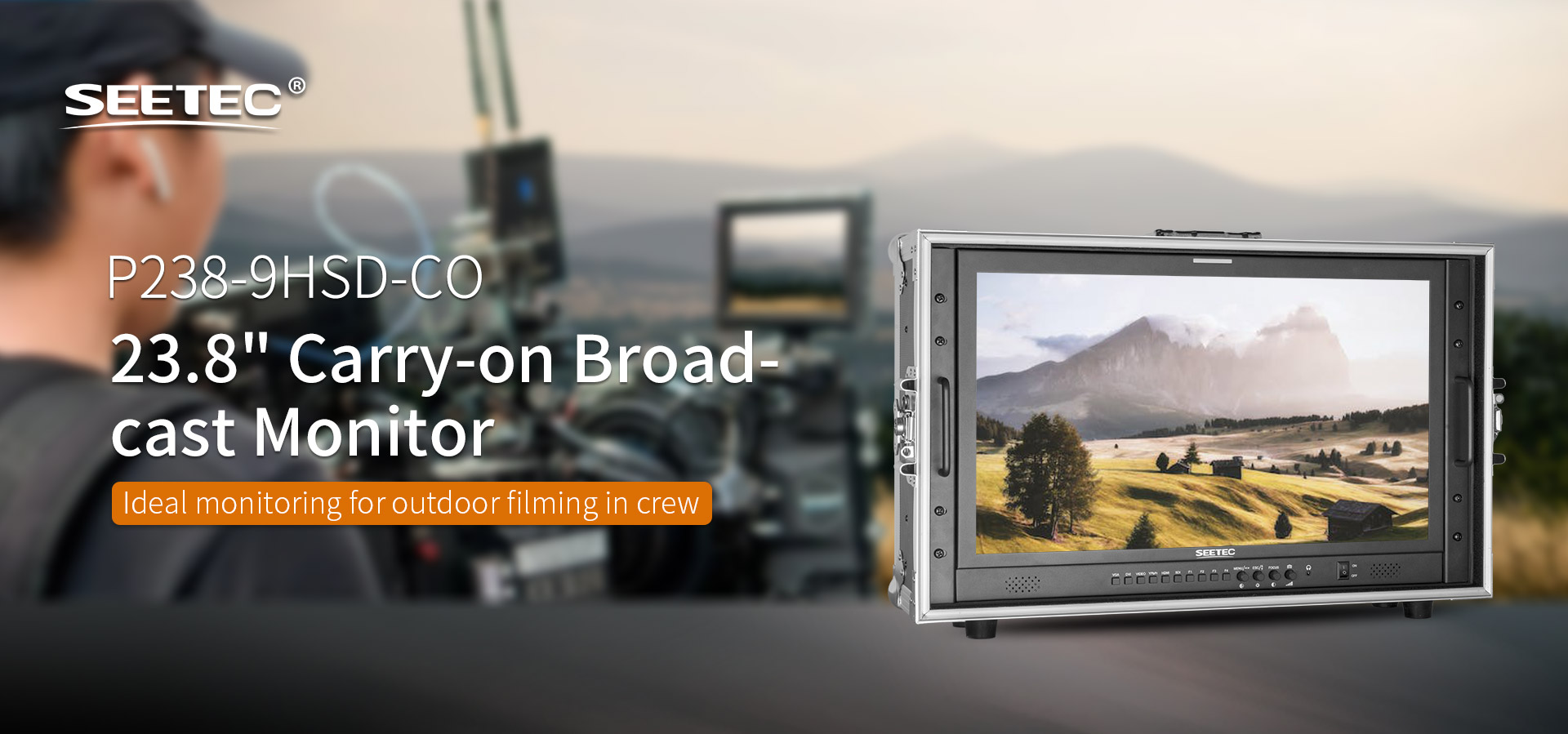 SEETEC P238-9HSD-CO 23.8 inch Carry-on Broadcast Monitor IPS